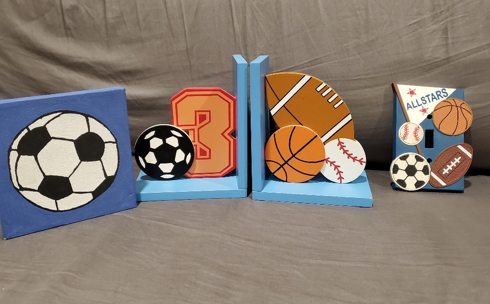 Sports theme bookends Set